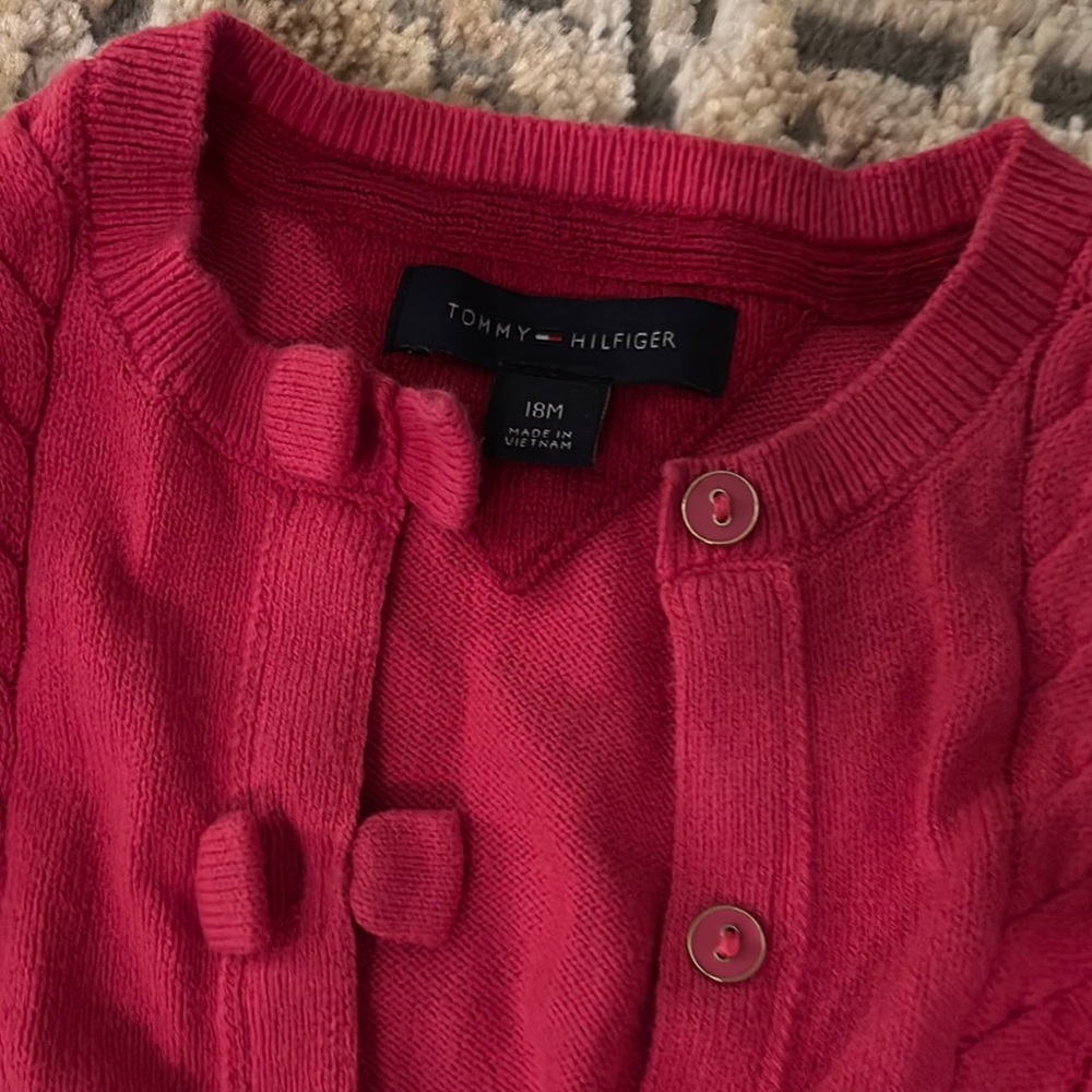 Pink and Gray Button-Up Cardigans - Picture 4 of 5